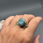 Каблучка з бірюзою.