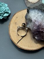 Безрозмірна каблучка з аметистом. - Зображення 5