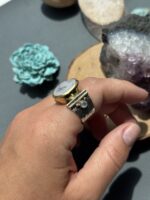 Каблучка з місячним каменем. - Зображення 7