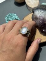 Каблучка з місячним каменем. - Зображення 2