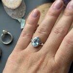 Каблучка з топазом.