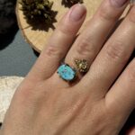 Каблучка з бірюзою.