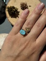 Каблучка з бірюзою.