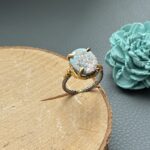 Безрозмірна каблучка з бірюзою.