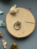 Безрозмірна каблучка з бірюзою. - Зображення 4