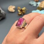 Каблучка з рубіном. - Зображення 2