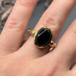 Каблучка з оніксом. - Зображення 2