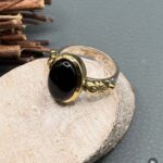 Каблучка з оніксом. - Зображення 3