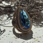 Каблучка з топазом.