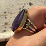 Каблучка з аметистом. - Зображення 4