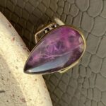 Каблучка з аметистом. - Зображення 3