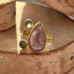 Каблучка з аметистом. - Зображення 3