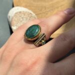 Каблучка зі смарагдом. - Зображення 3