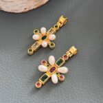 Хрестик зі смарагдом та цирконами. - Зображення 4