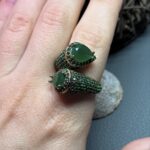 Безрозмірна каблучка зі смарагдом. - Зображення 5