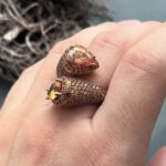 Безрозмірна кабулчка з цитрином. - Зображення 3