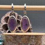 Сережки з аметистом.
