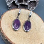 Сережки з аметистом. - Зображення 3