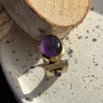 Каблучка з аметистом. - Зображення 4
