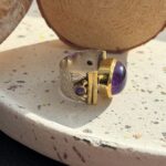 Каблучка з аметистом. - Зображення 3