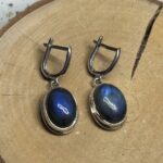 Сережки з лабрадором.